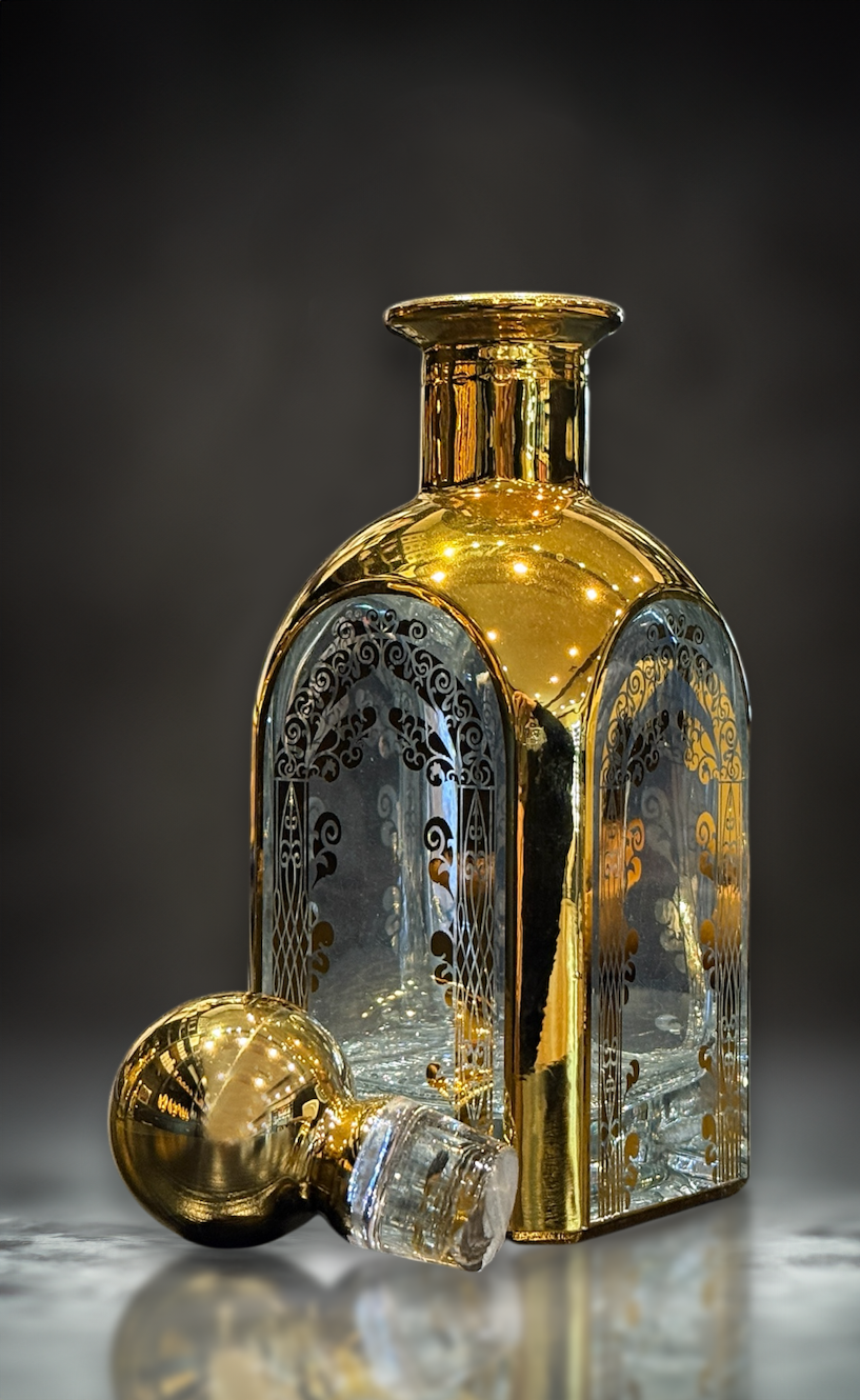 LUXURY GOLD OIL BOTTLE - REFILLABLE AND STYLISH