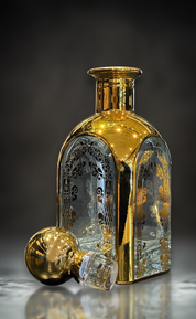 LUXURY GOLD OIL BOTTLE - REFILLABLE AND STYLISH