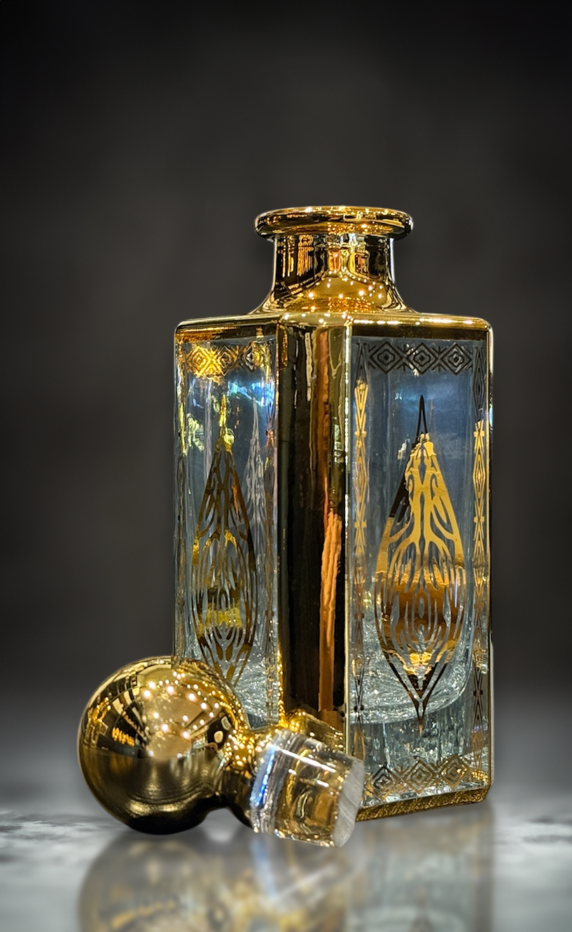 LUXURY GOLD OIL BOTTLE - REFILLABLE AND STYLISH